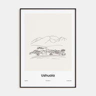 Ushuaia Drawn Poster