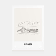 Ushuaia Drawn Poster