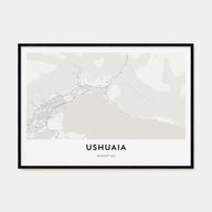 Ushuaia Map Landscape Poster