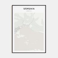 Ushuaia Map Portrait Poster