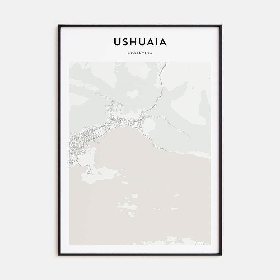 Ushuaia Map Portrait Poster