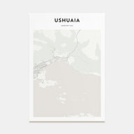 Ushuaia Map Portrait Poster