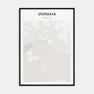 Ushuaia Map Portrait Poster