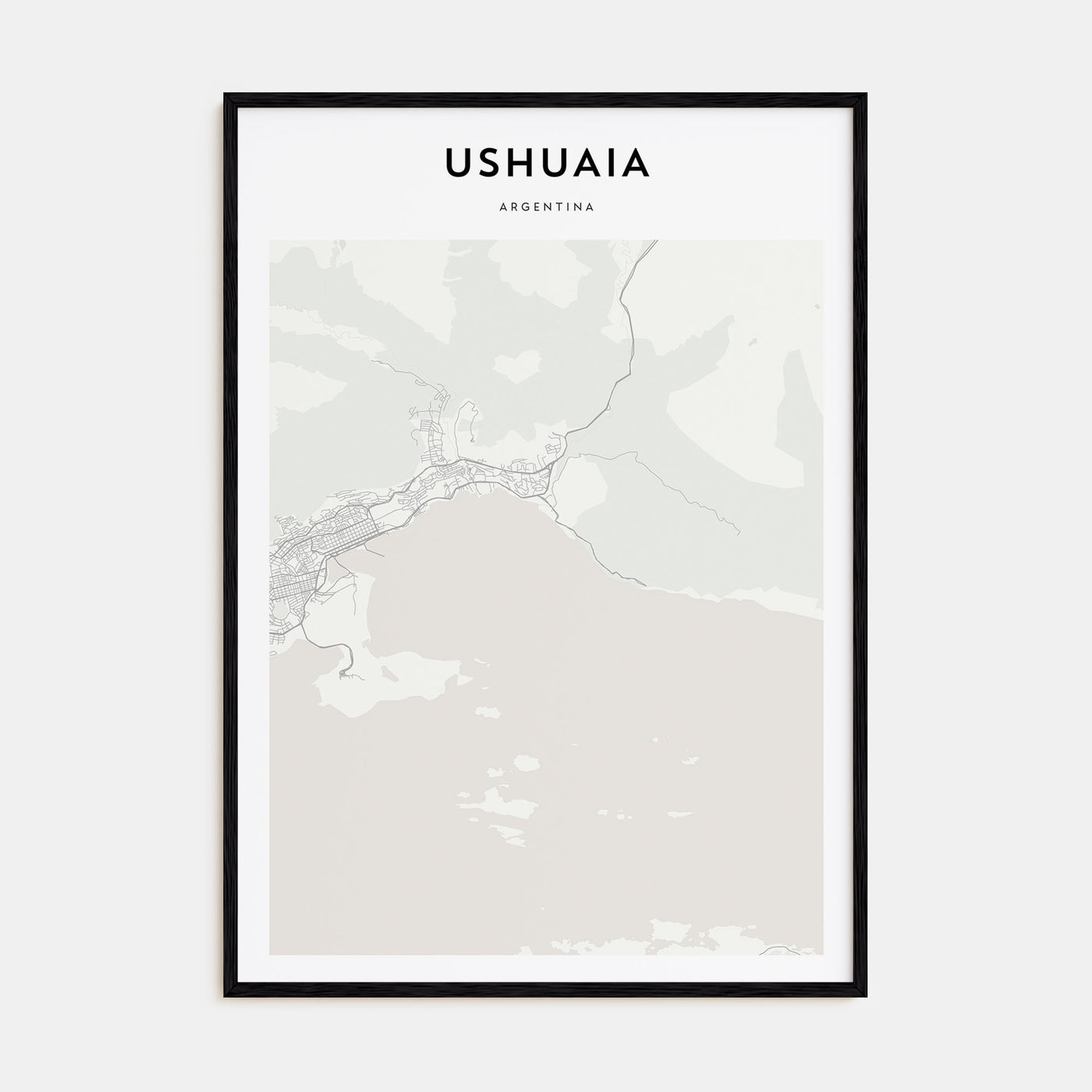 Ushuaia Map Portrait Poster