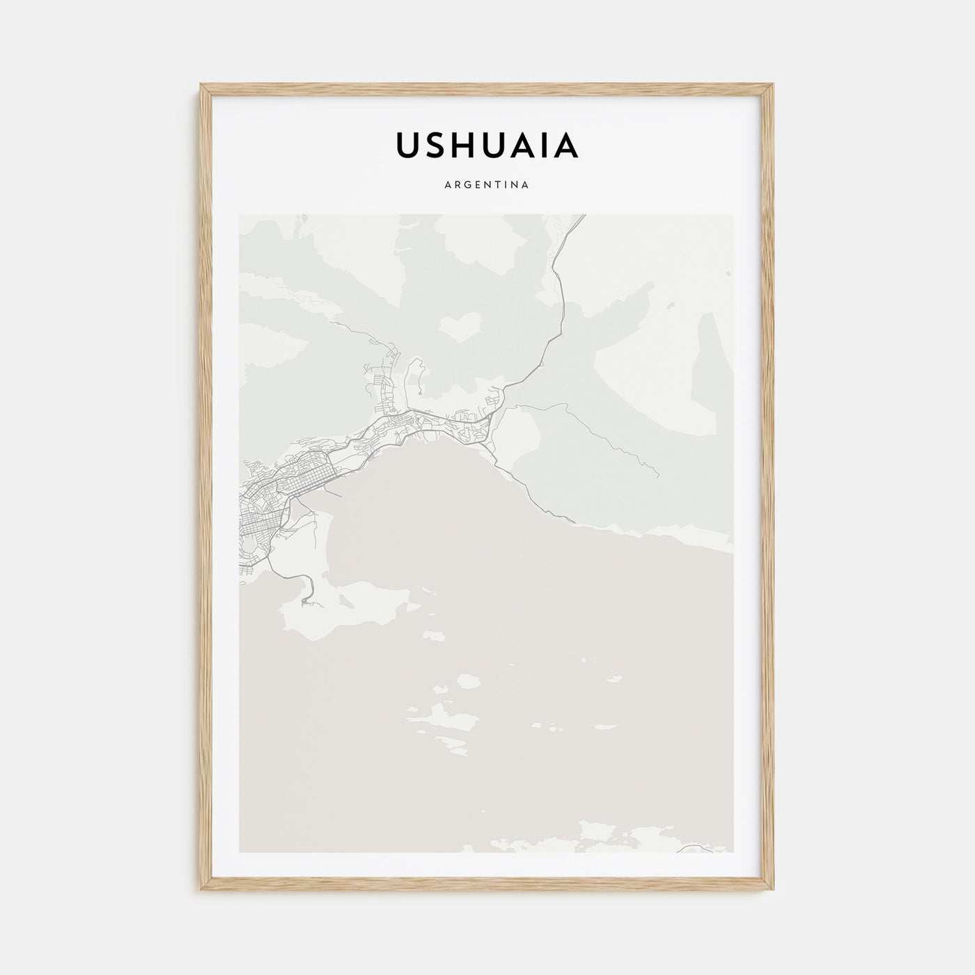 Ushuaia Map Portrait Poster