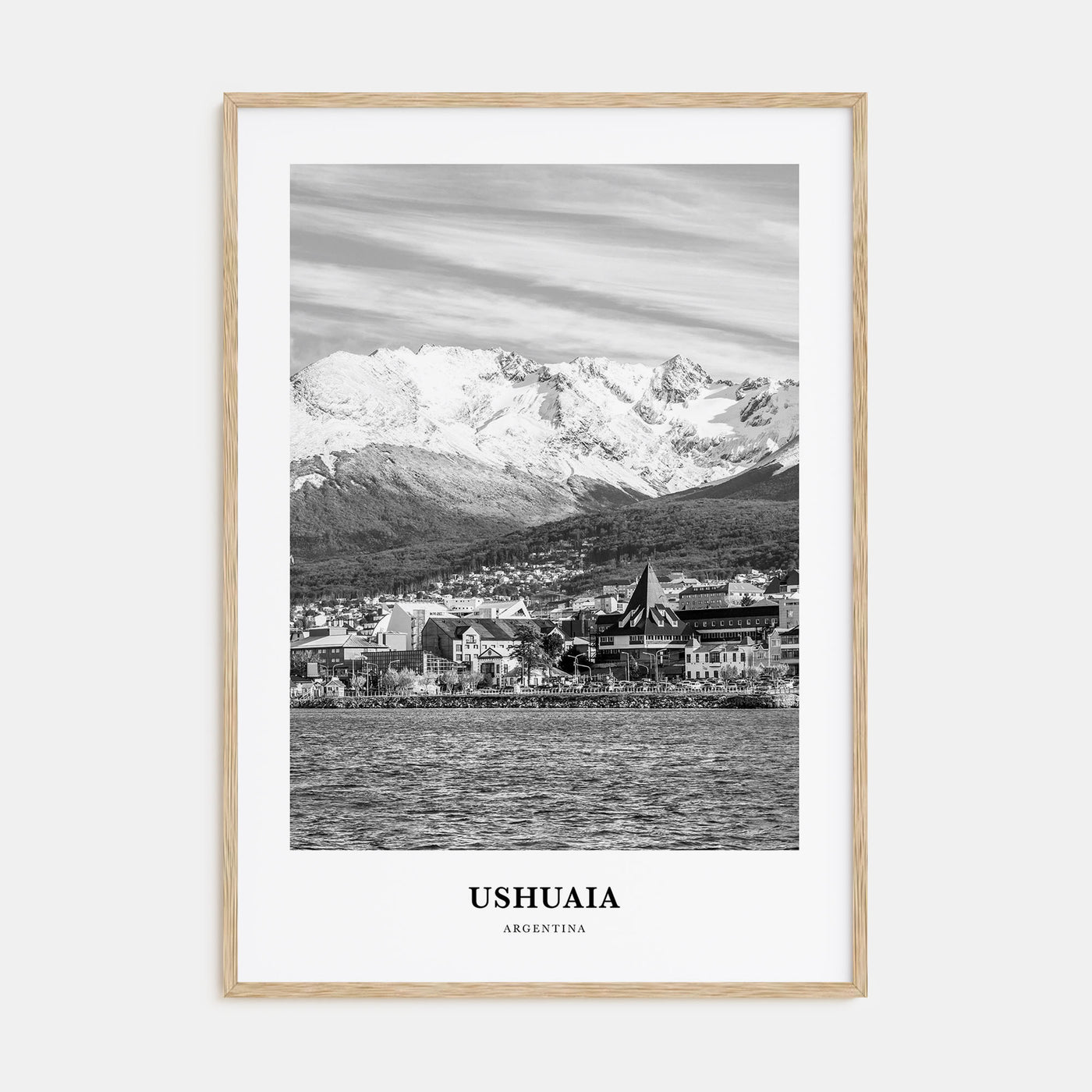 Ushuaia Portrait B&W Poster