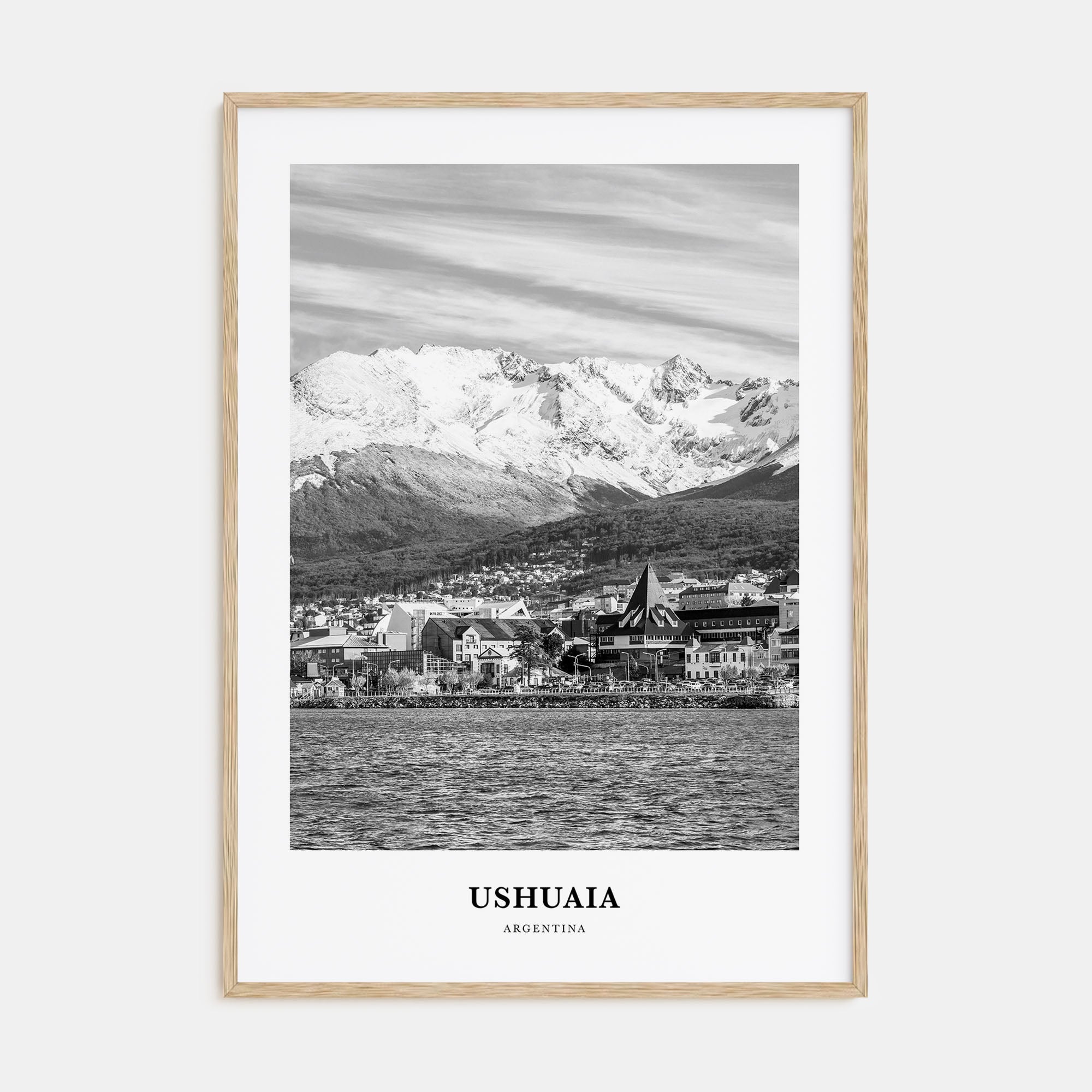 Ushuaia Portrait B&W Poster