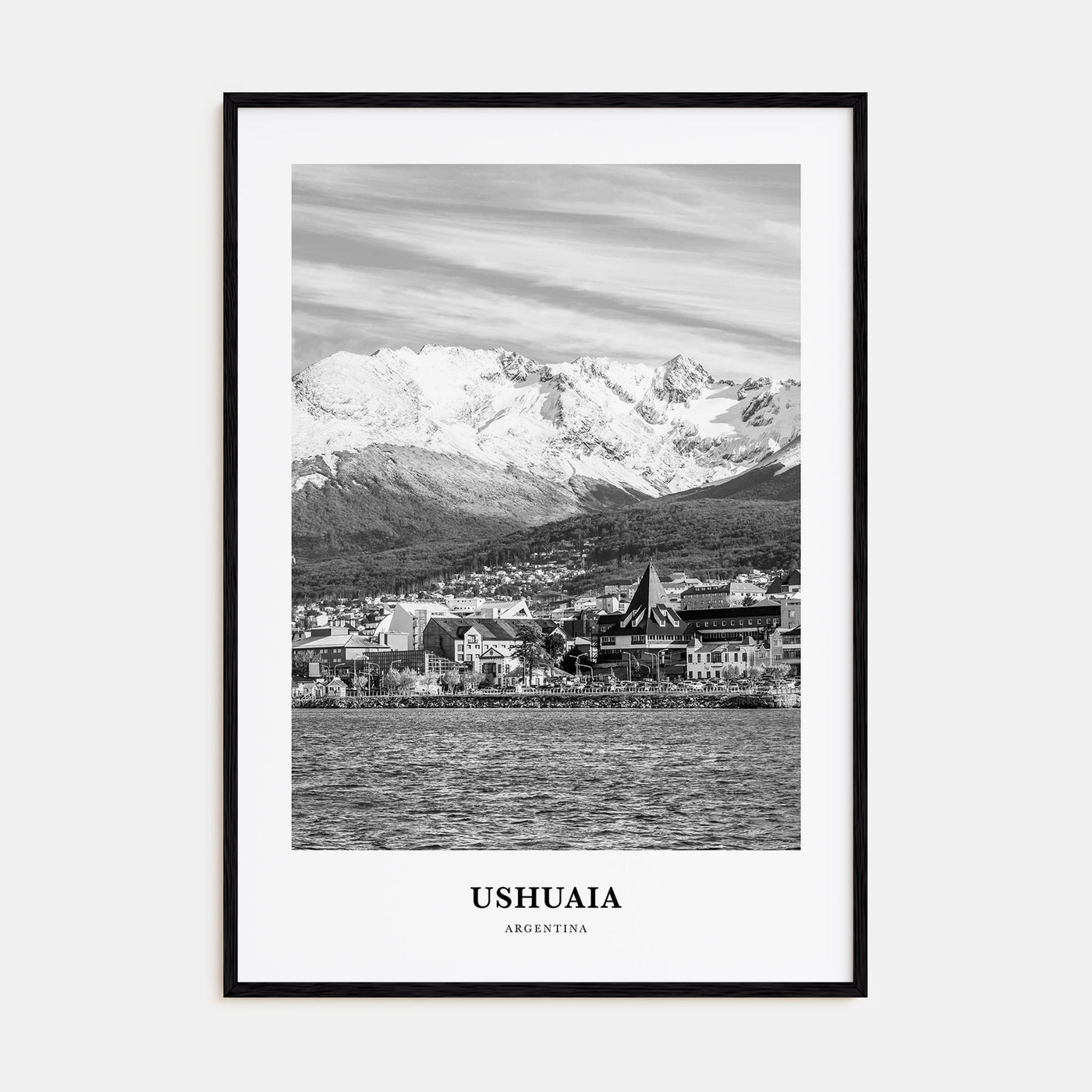 Ushuaia Portrait B&W Poster