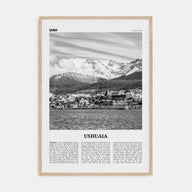 Ushuaia Travel B&W Poster