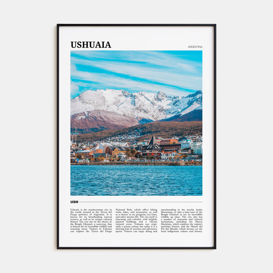 Ushuaia Travel Color Poster