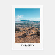 Utah County Portrait Color Poster