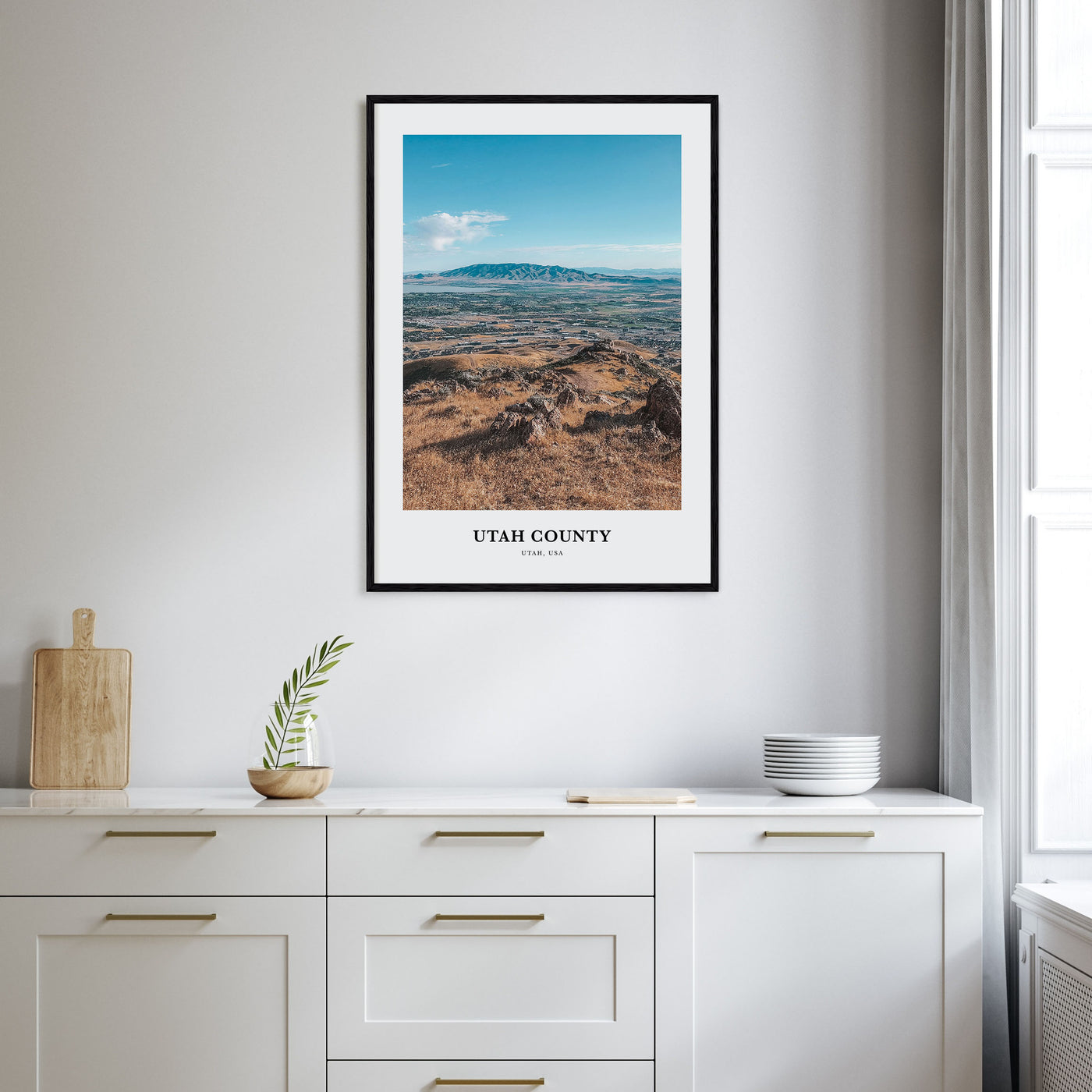 Utah County Portrait Color Poster