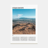 Utah County Travel Color Poster