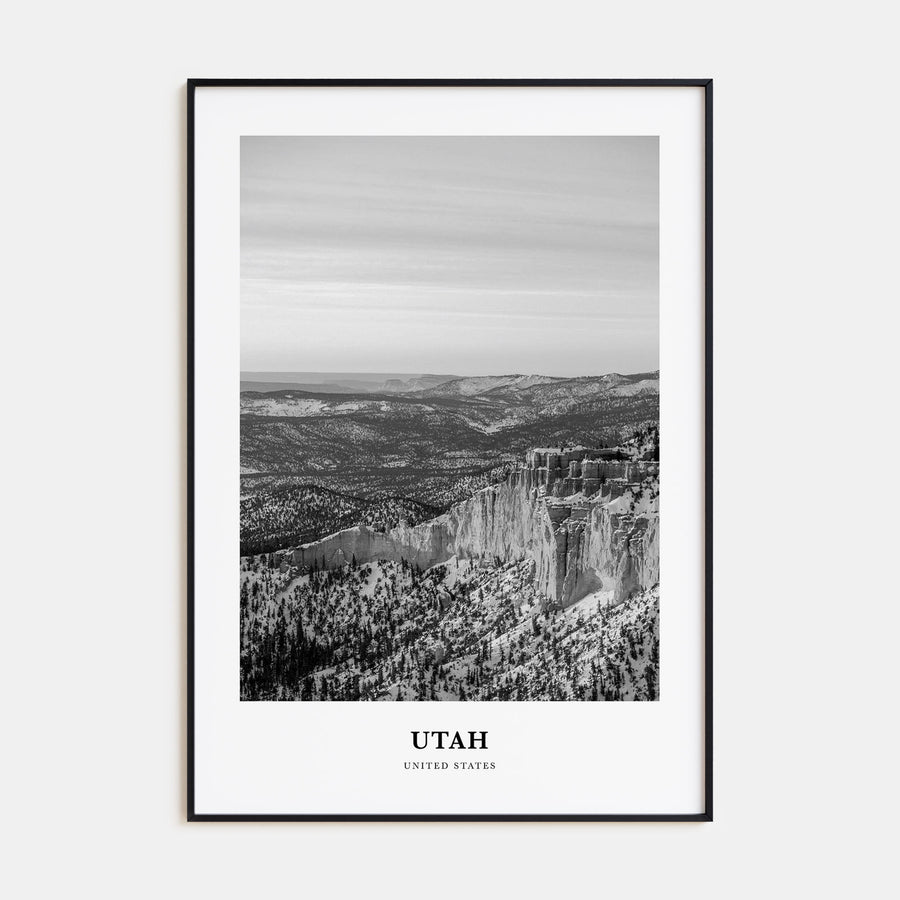Utah Portrait B&W No 1 Poster