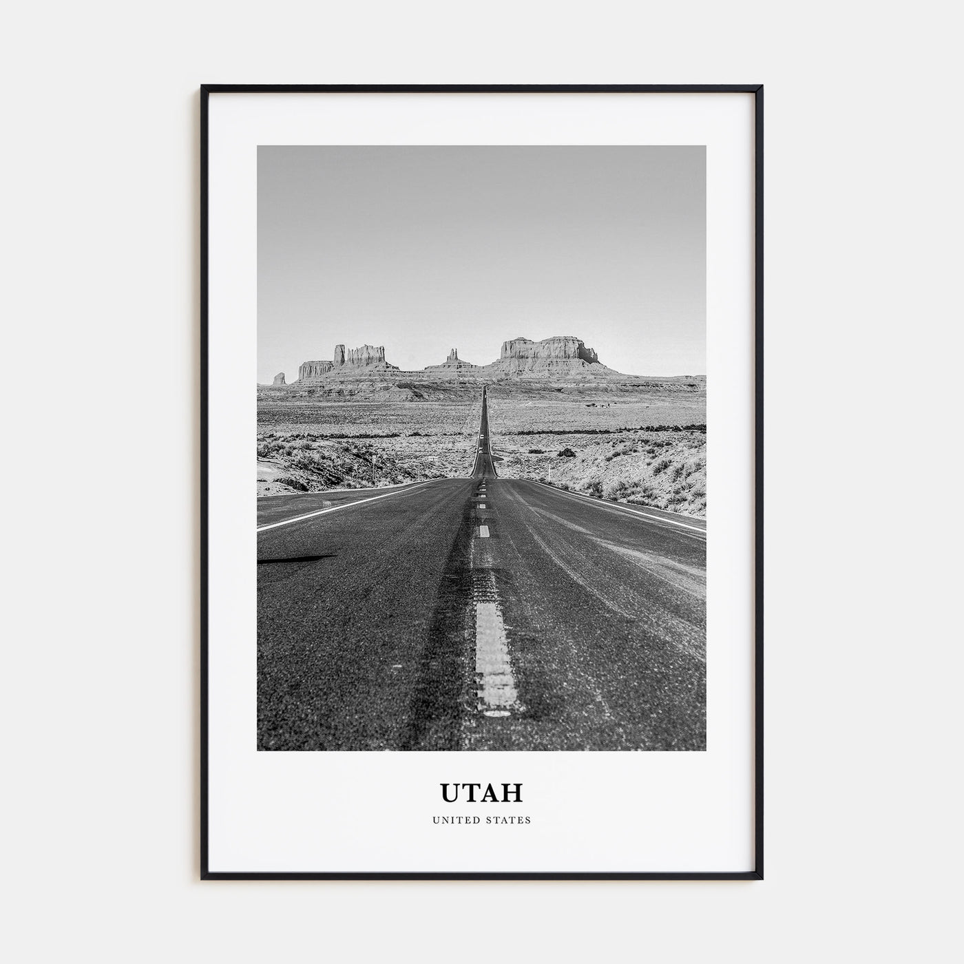 Utah Portrait B&W No 2 Poster