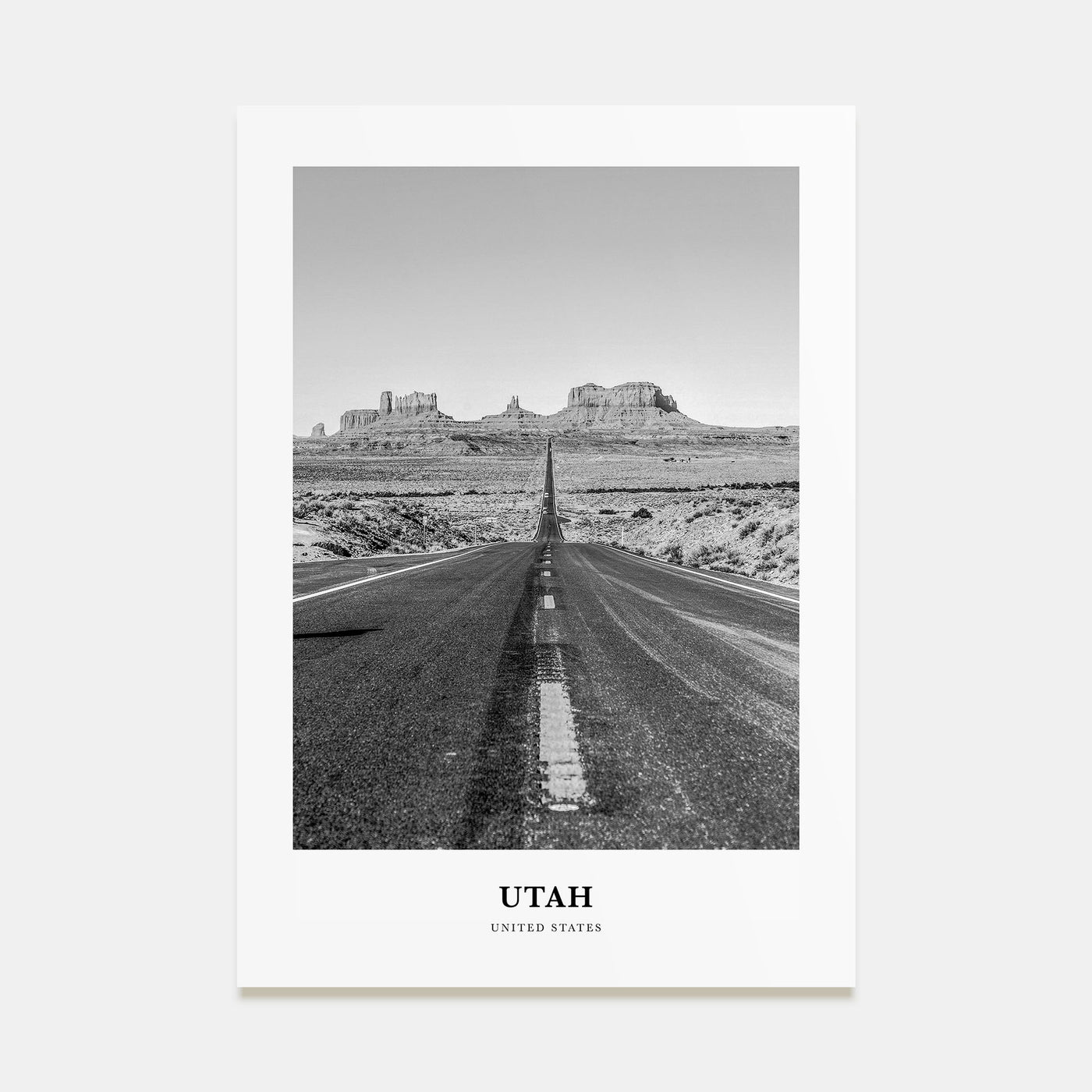 Utah Portrait B&W No 2 Poster