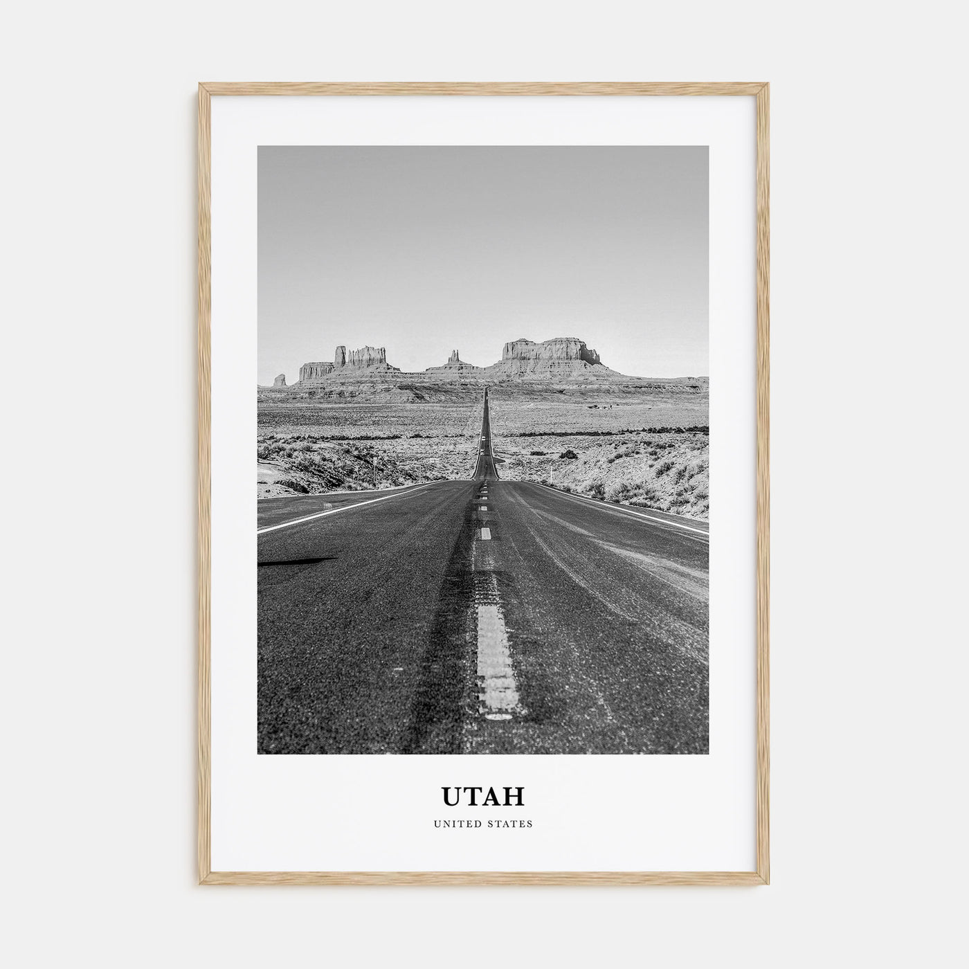 Utah Portrait B&W No 2 Poster