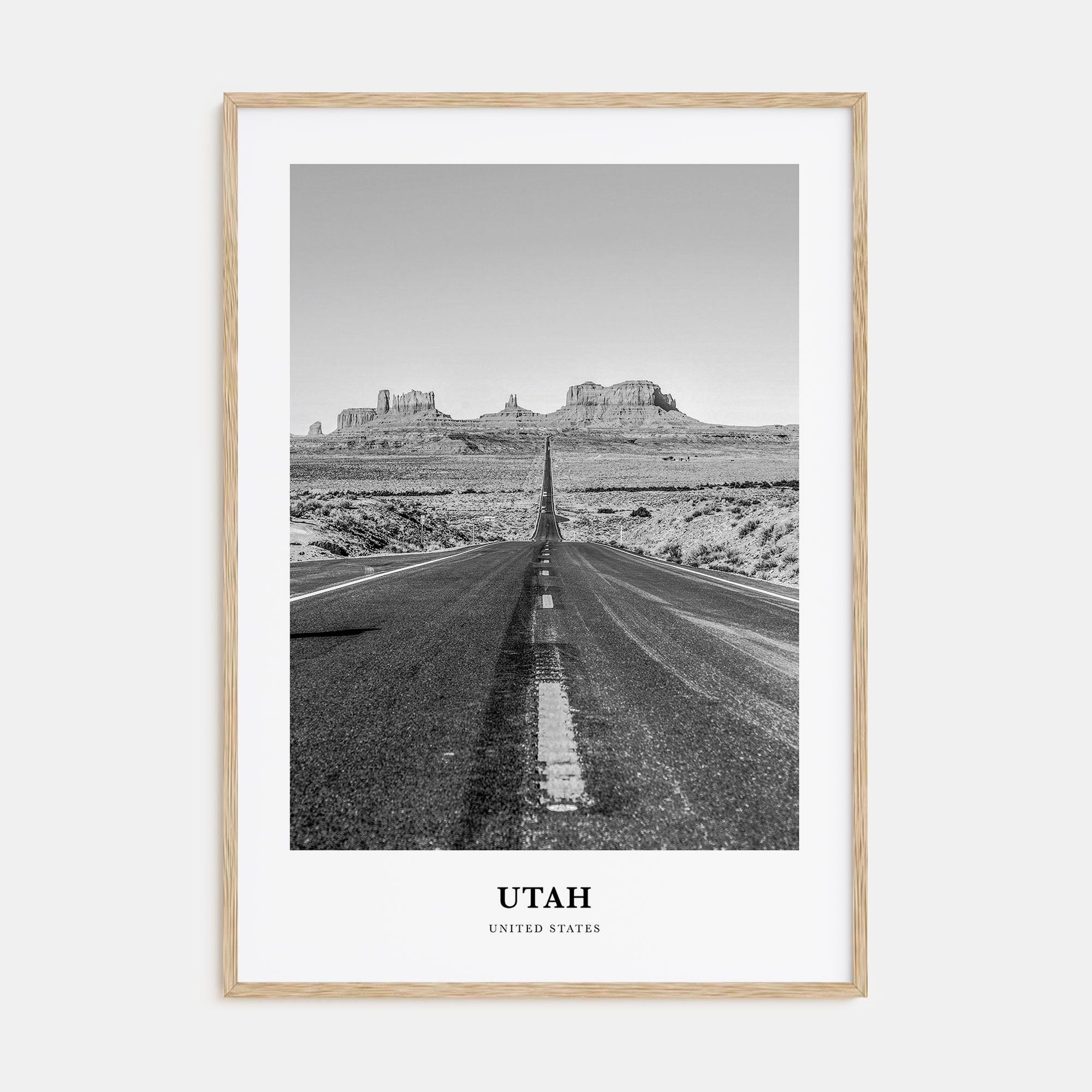 Utah Portrait B&W No 2 Poster