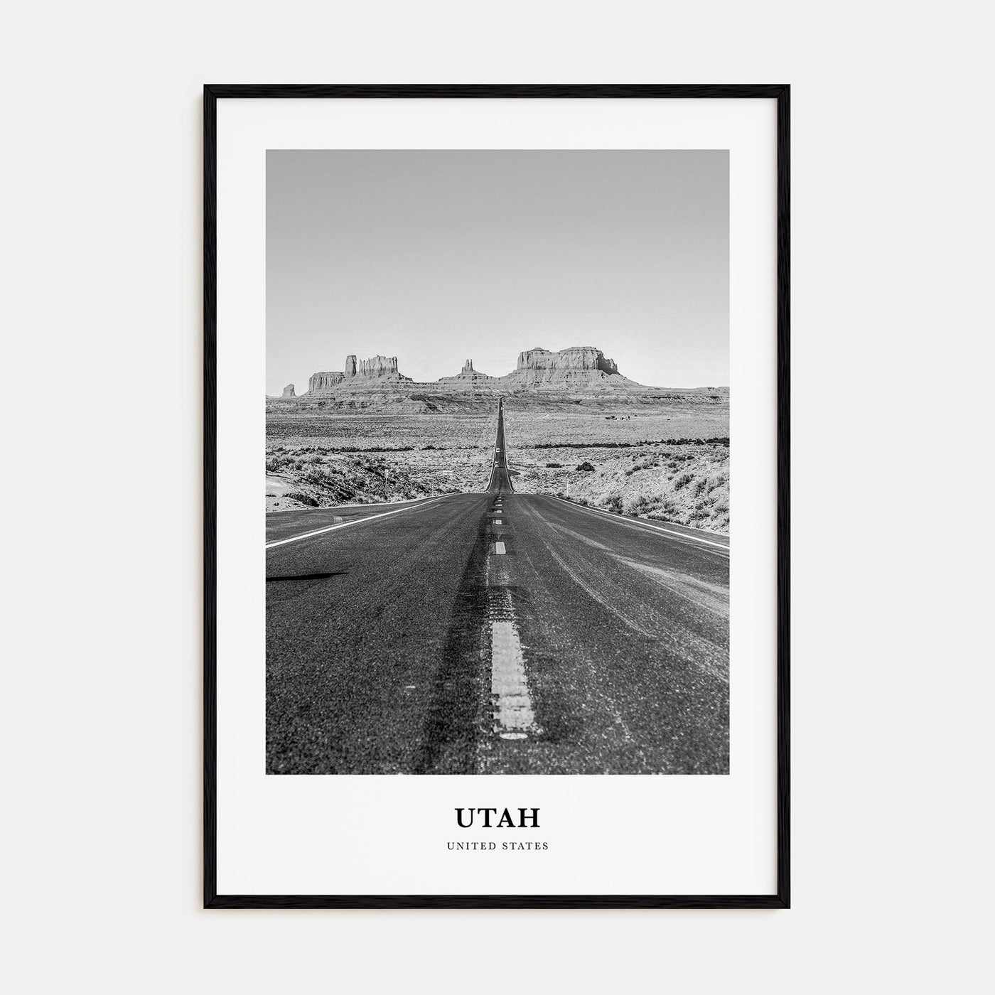 Utah Portrait B&W No 2 Poster