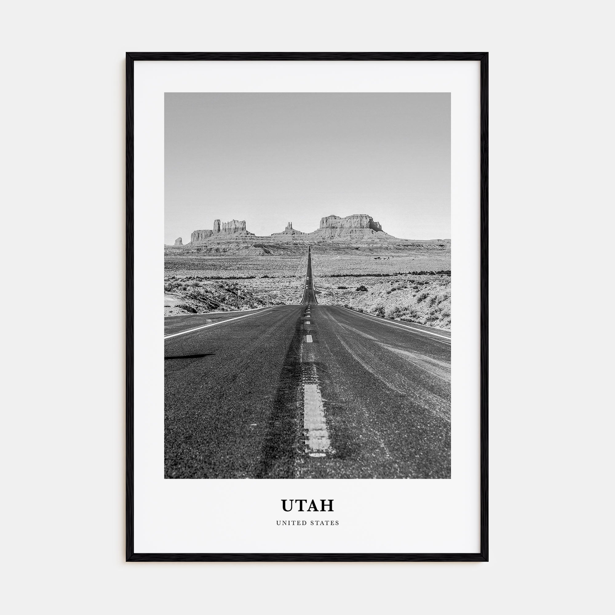 Utah Portrait B&W No 2 Poster