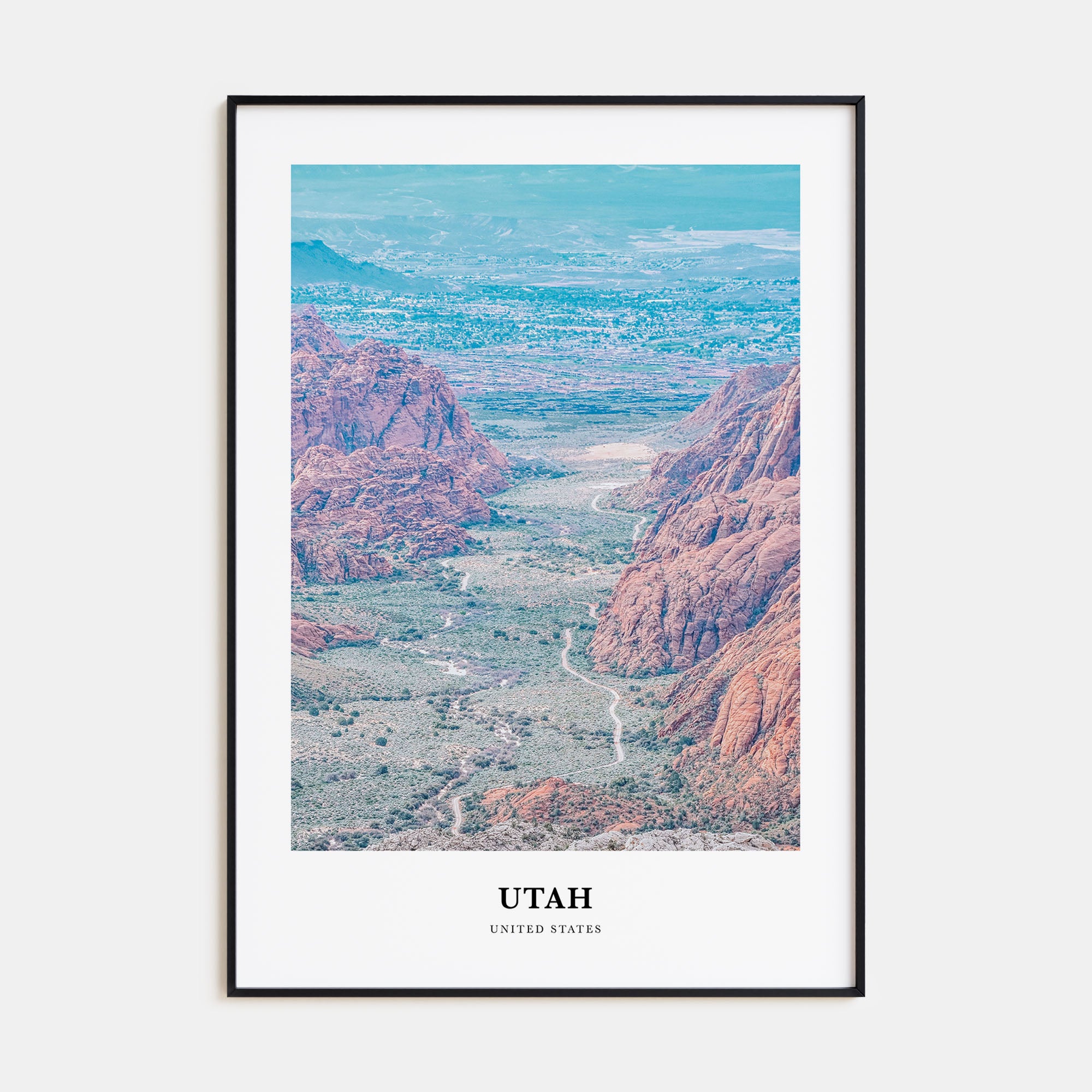Utah Portrait Color No 1 Poster