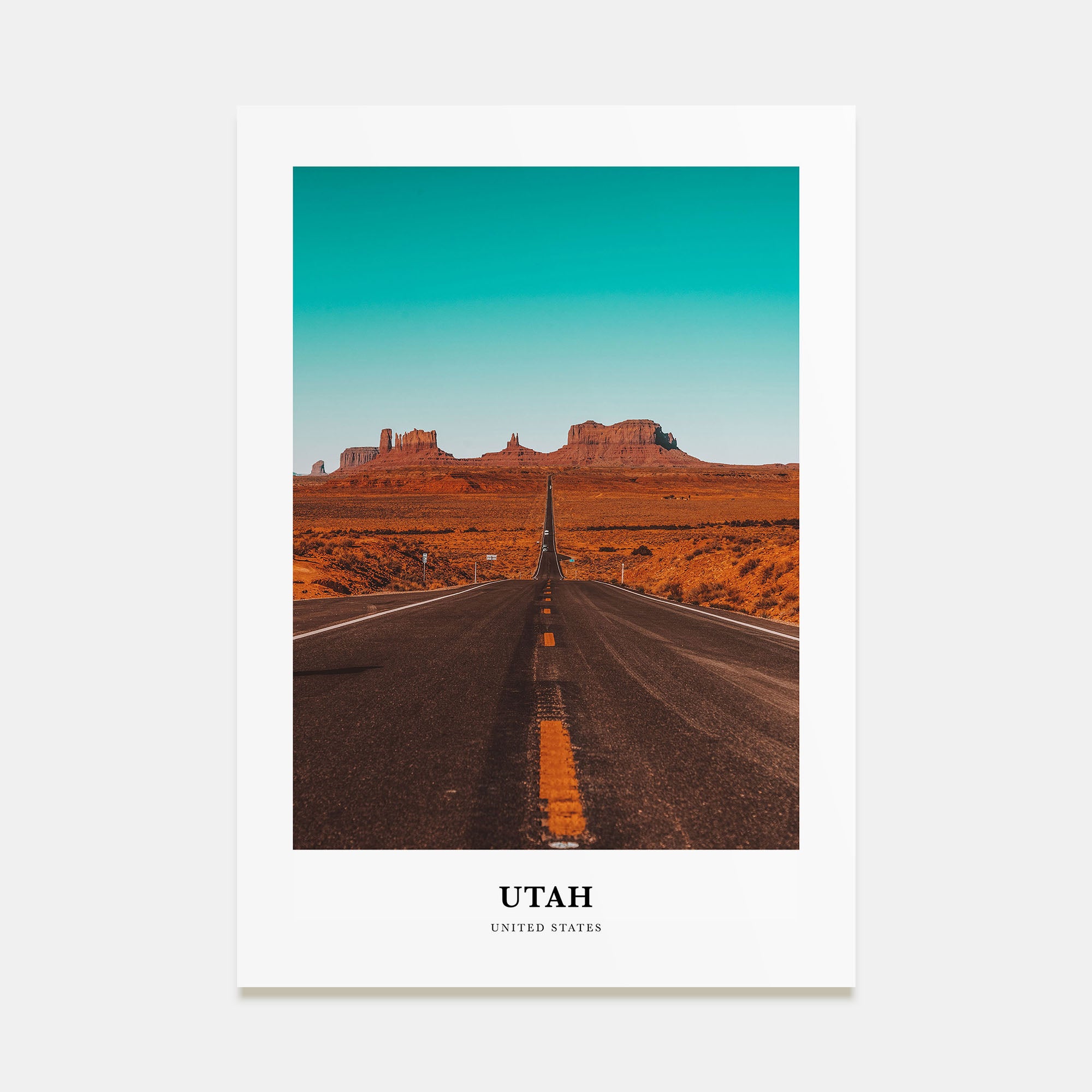 Utah Portrait Color No 3 Poster
