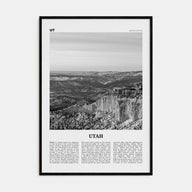 Utah Travel B&W No 2 Poster