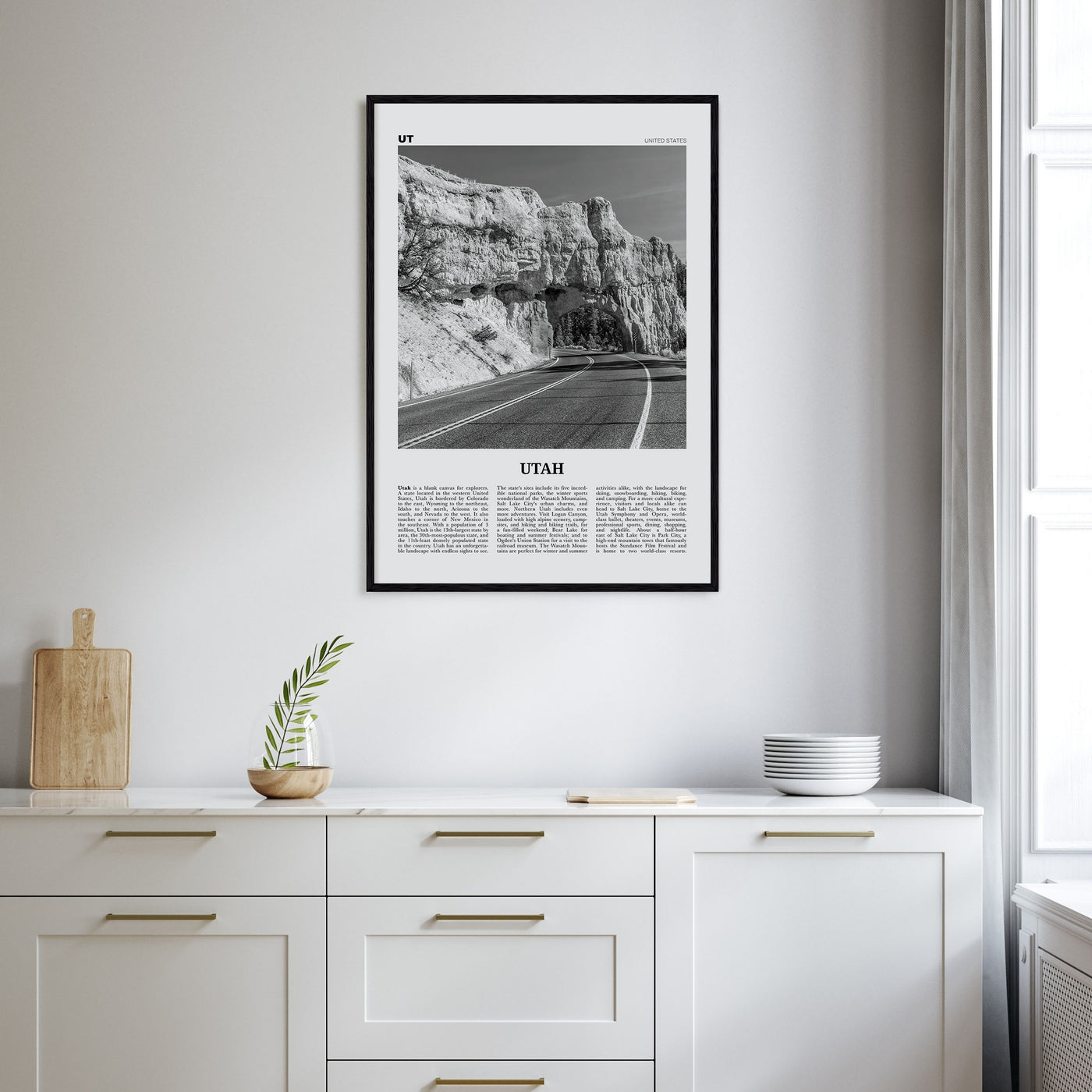 Utah Travel B&W No 3 Poster
