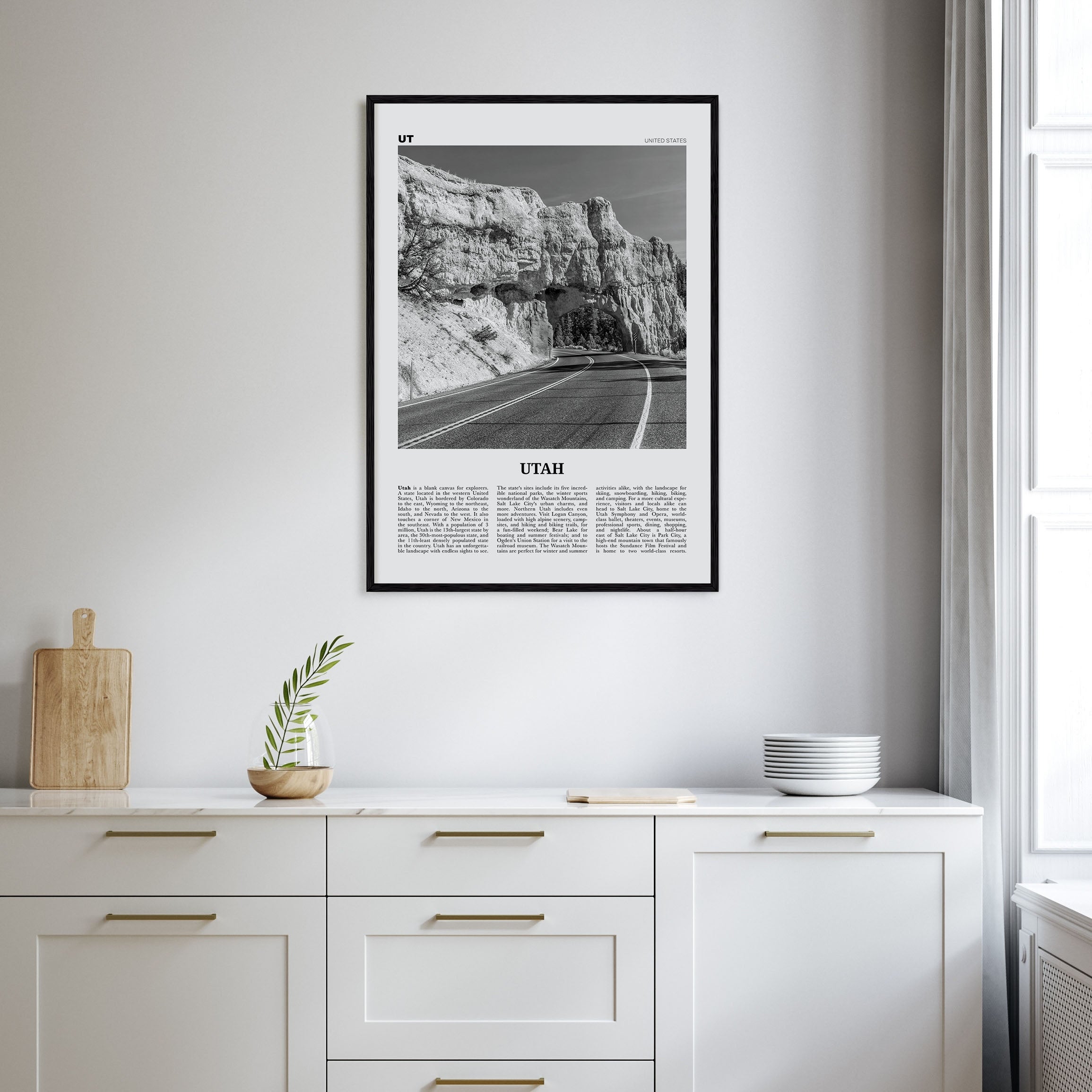 Utah Travel B&W No 3 Poster