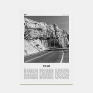 Utah Travel B&W No 3 Poster