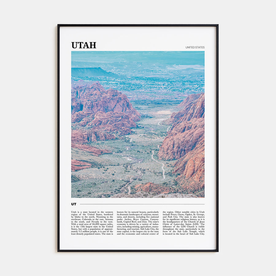 Utah Travel Color No 1 Poster