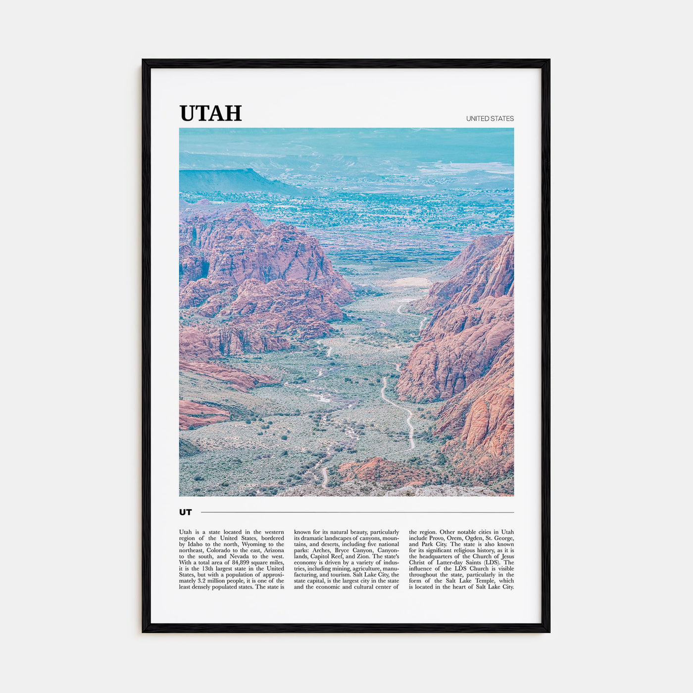 Utah Travel Color No 1 Poster