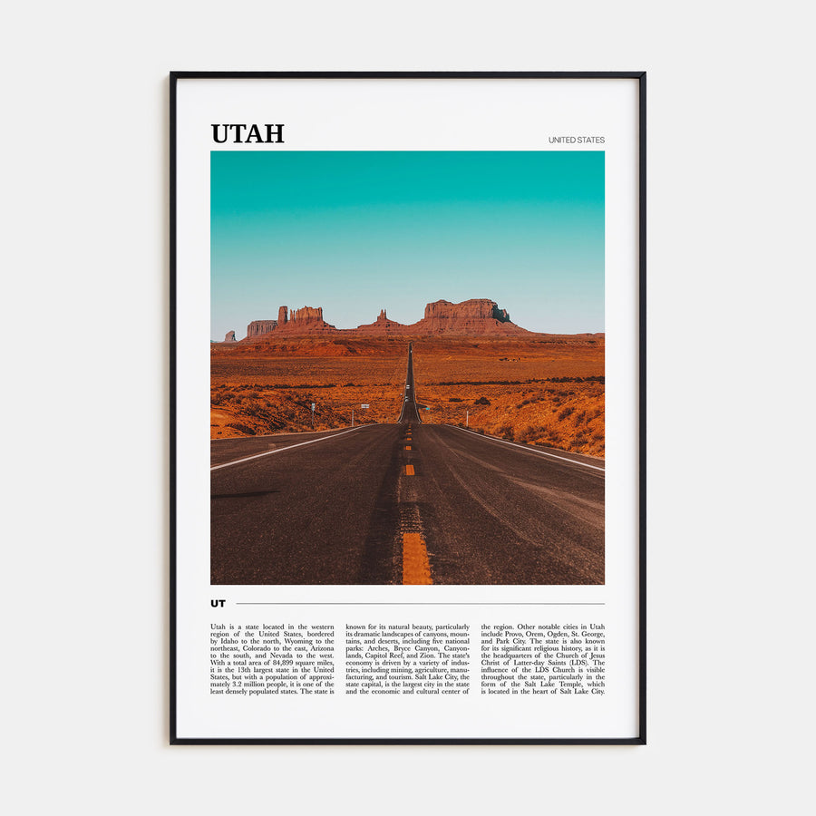 Utah Travel Color No 3 Poster