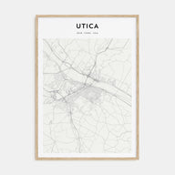Utica Map Portrait Poster
