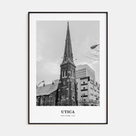 Utica Portrait B&W Poster