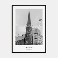 Utica Portrait B&W Poster
