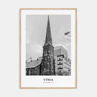 Utica Portrait B&W Poster