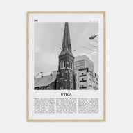 Utica Travel B&W Poster