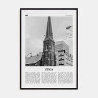 Utica Travel B&W Poster