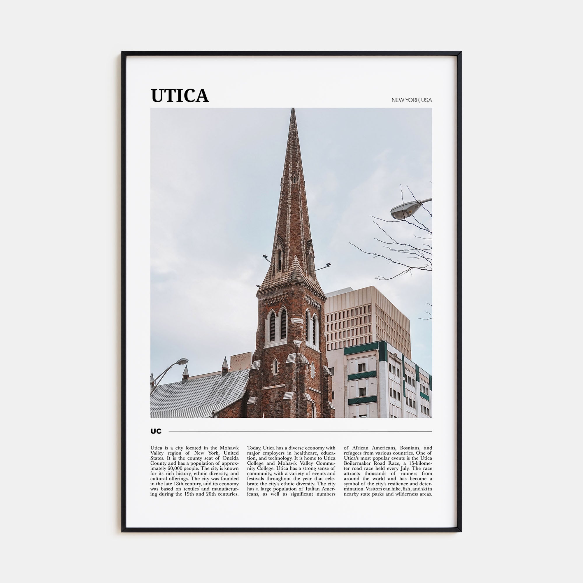 Utica Travel Color Poster