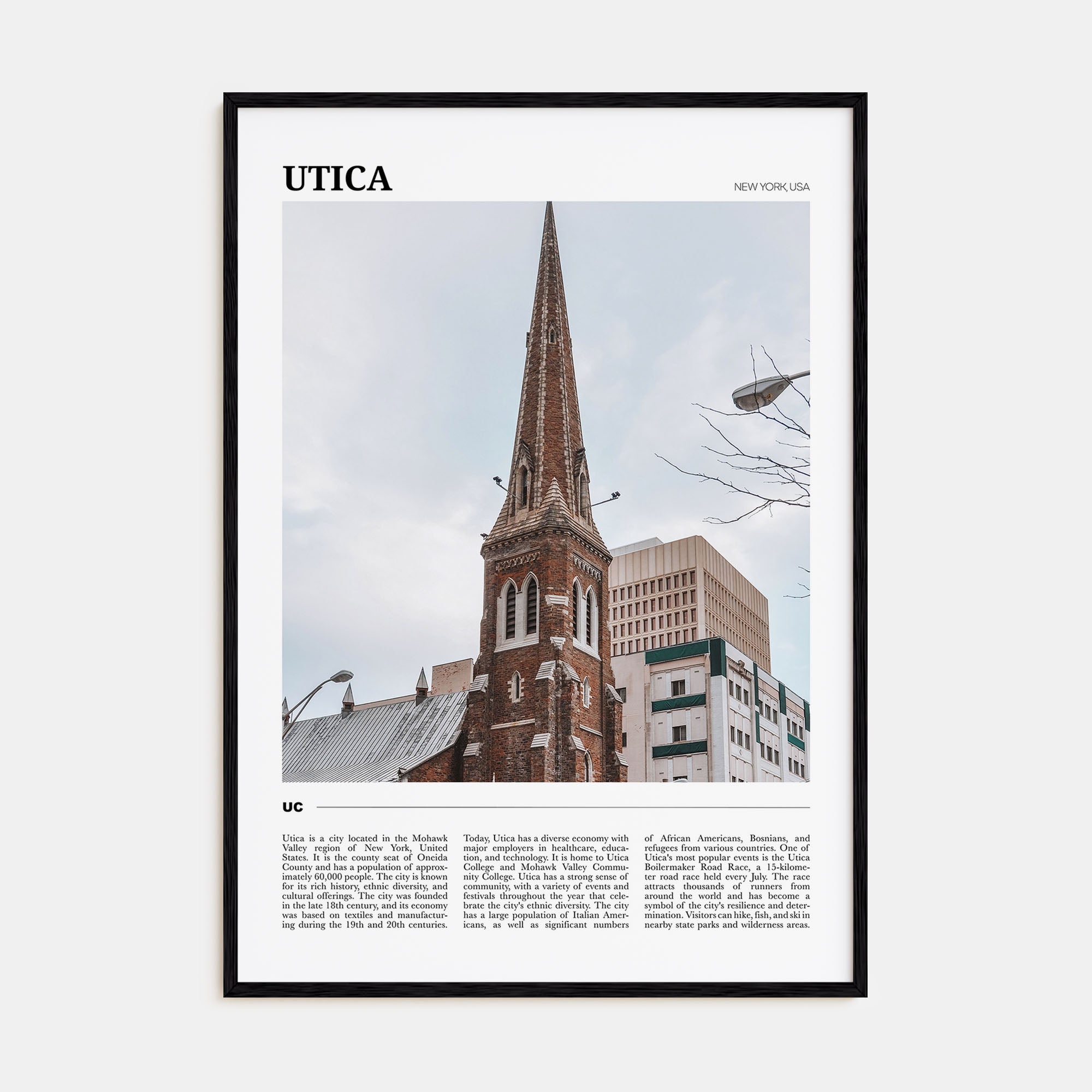 Utica Travel Color Poster