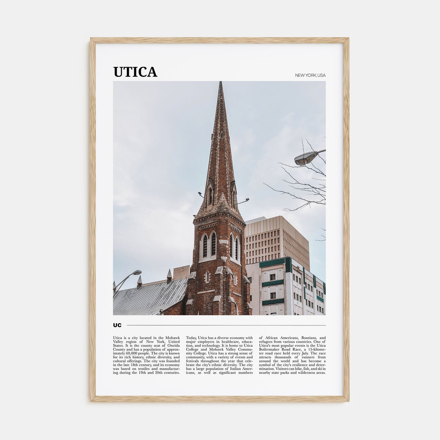 Utica Travel Color Poster