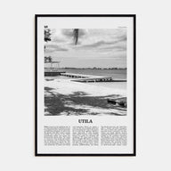 Utila Travel B&W Poster