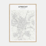 Utrecht Map Portrait Poster