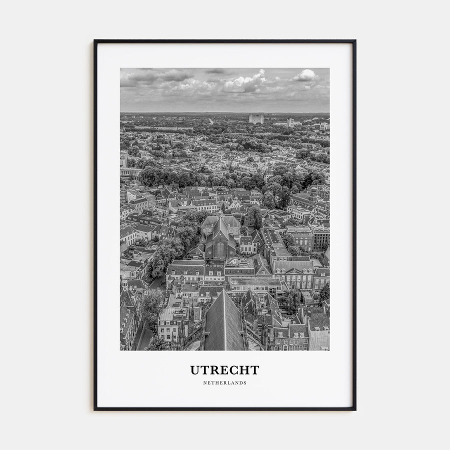 Utrecht Portrait B&W Poster