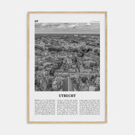 Utrecht Travel B&W Poster