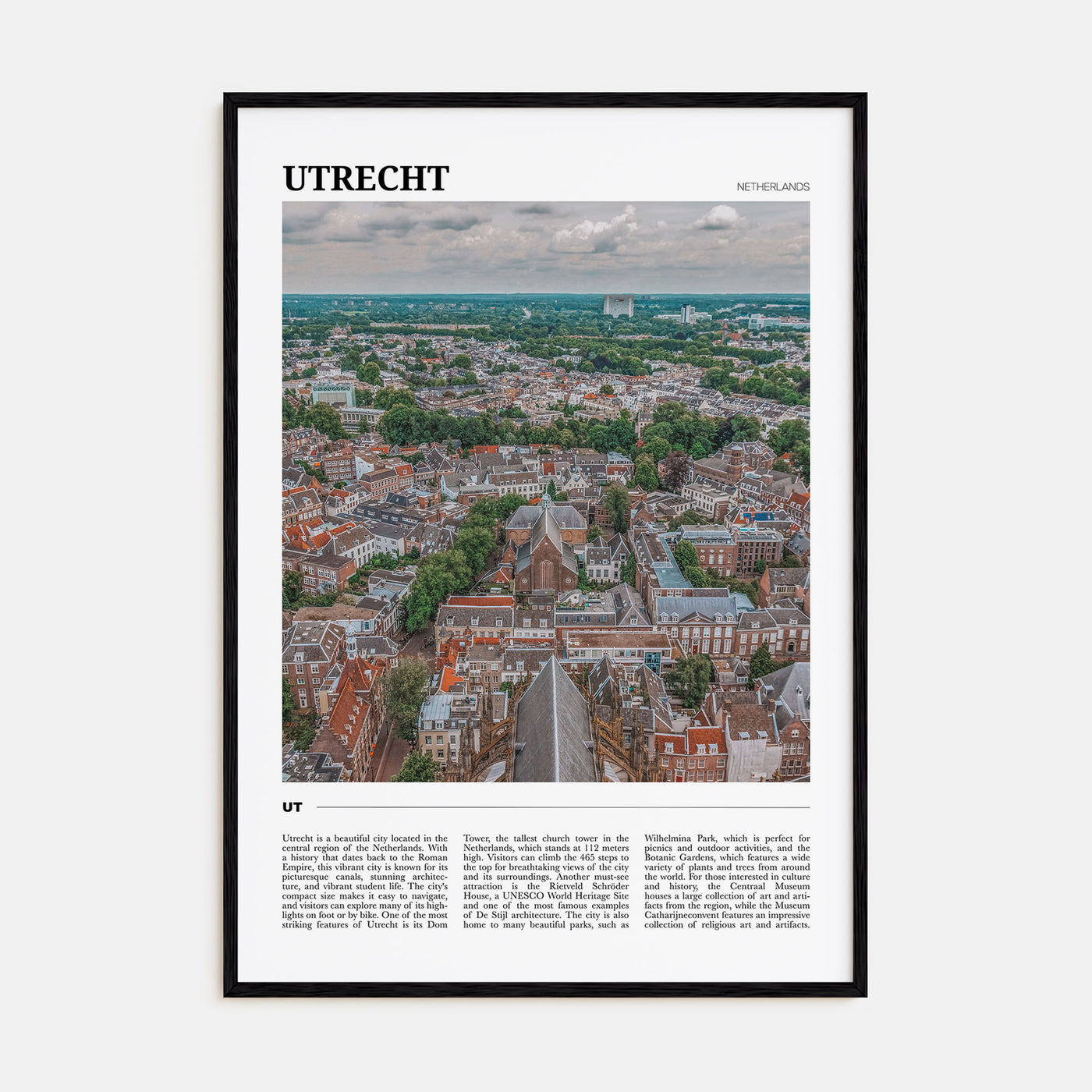 Utrecht Travel Color Poster