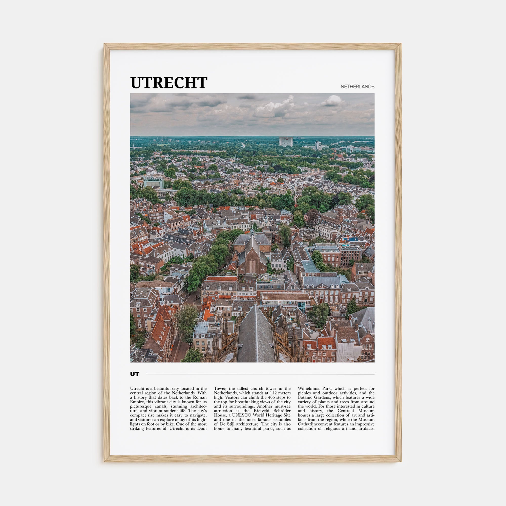 Utrecht Travel Color Poster
