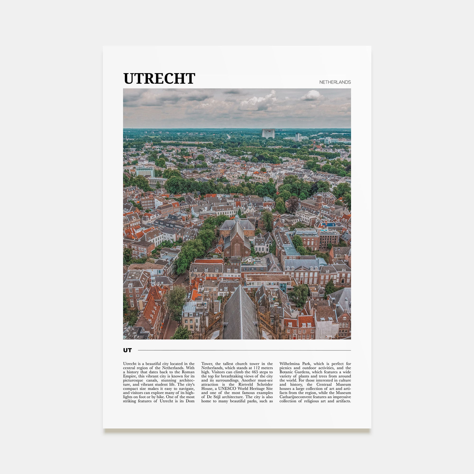 Utrecht Travel Color Poster