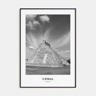 Uxmal Portrait B&W Poster